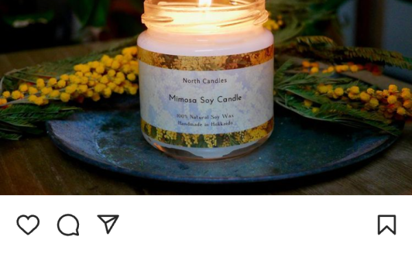 【NorthCandles】季節限定ミモザビンキャンドル＆サシェ販売開始！